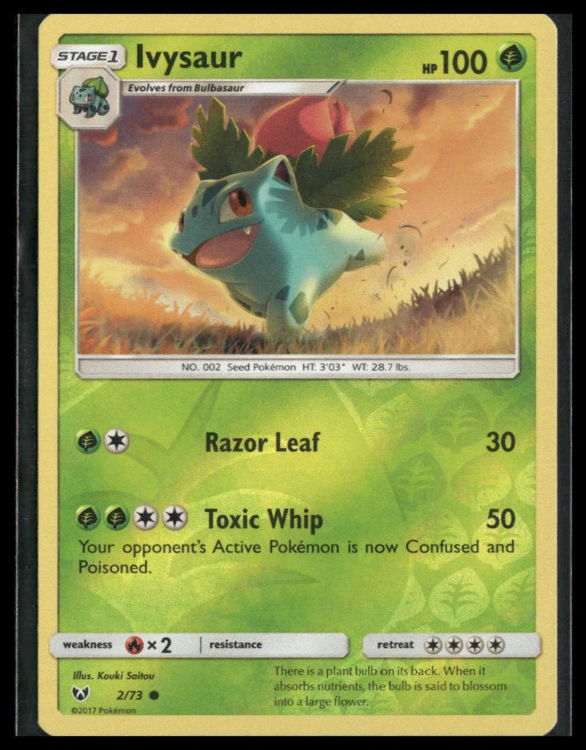 Ivysaur #2/73 Reverse Holo Shining Legends LP