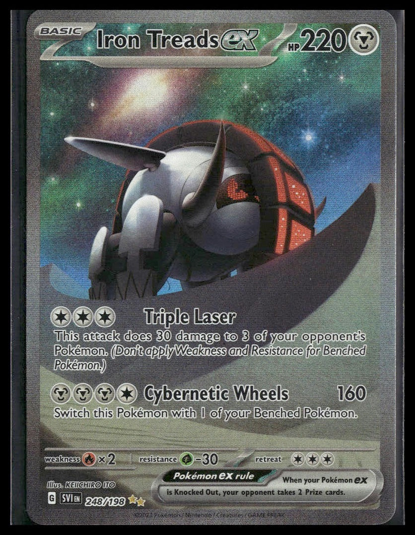 Iron Treads ex #248/198 Scarlet & Violet Base Set NM