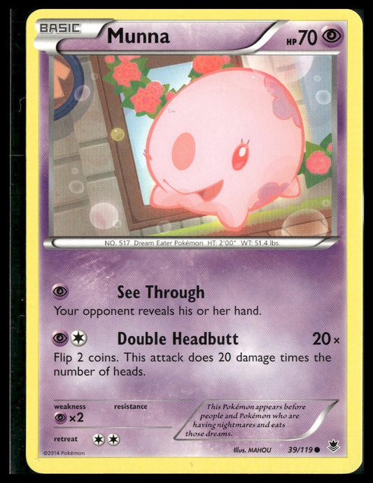 Munna #39/119 XY - Phantom Forces NM