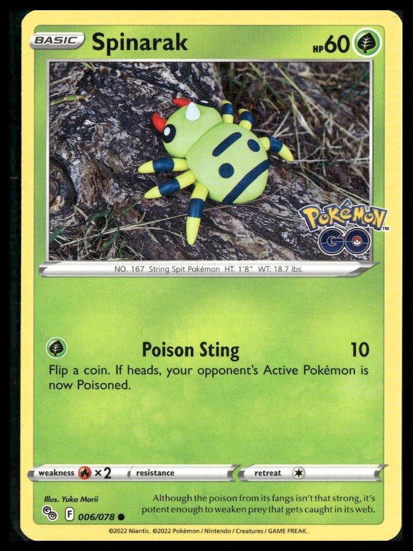 Spinarak #006/078 Pokemon GO NM