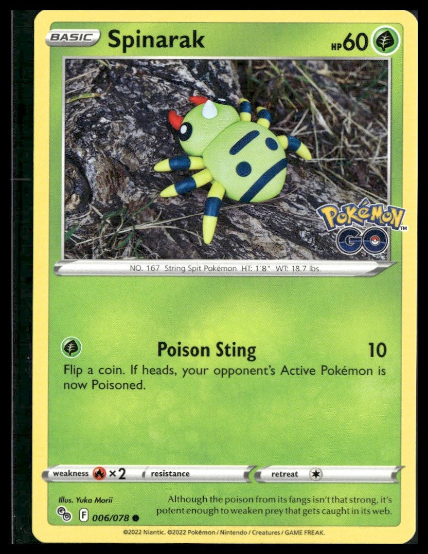Spinarak #006/078 Pokemon GO NM