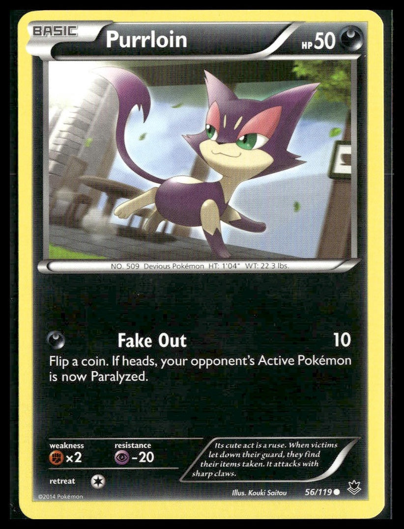 Purrloin #56/119 XY - Phantom Forces NM