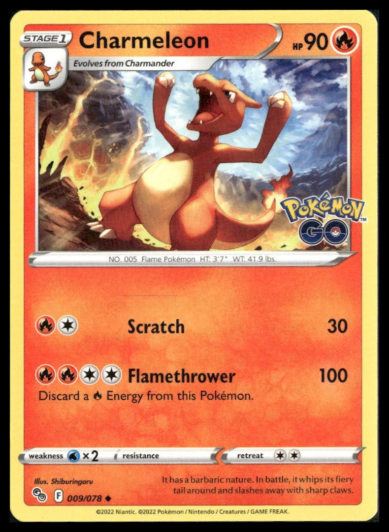 Charmeleon #009/078 Pokemon GO NM
