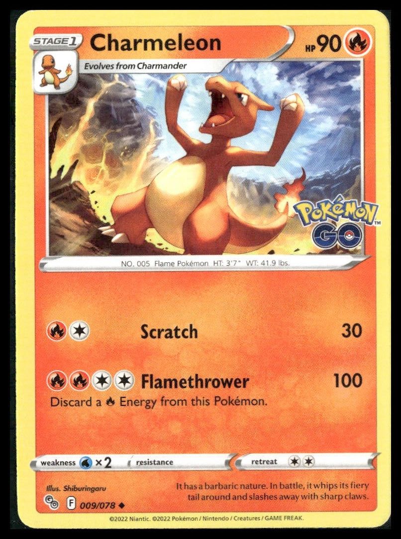 Charmeleon #009/078 Pokemon GO NM