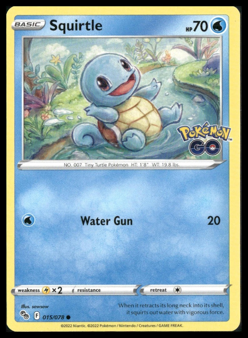 Squirtle #015/078 Pokemon GO NM