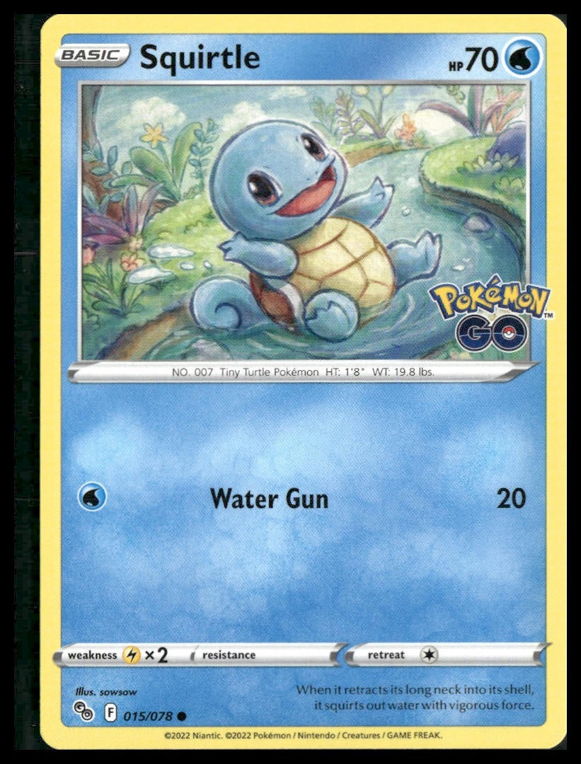 Squirtle #015/078 Pokemon GO NM