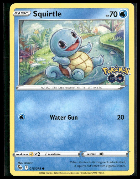 Squirtle #015/078 Pokemon GO NM