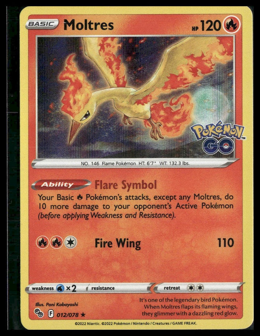 Moltres #012/078 Pokemon GO NM