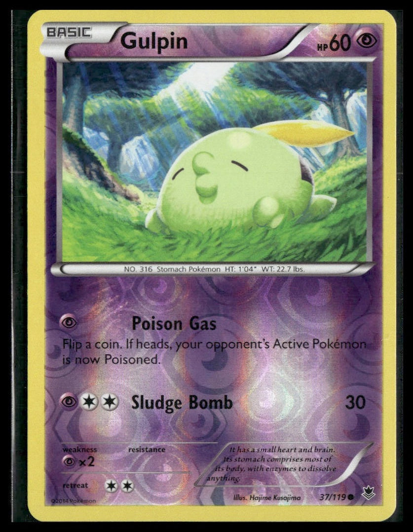 Gulpin #37/119 Reverse Holo XY - Phantom Forces LP