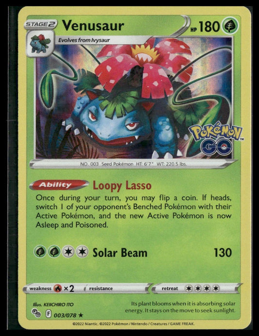 Venusaur #003/078 Pokemon GO NM