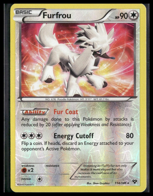 Furfrou #114/146 Reverse Holo XY Base Set LP