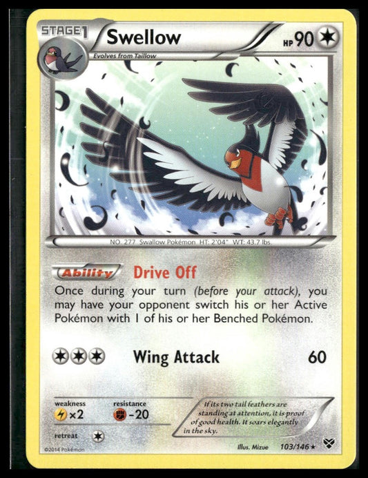 Swellow #103/146 XY Base Set NM