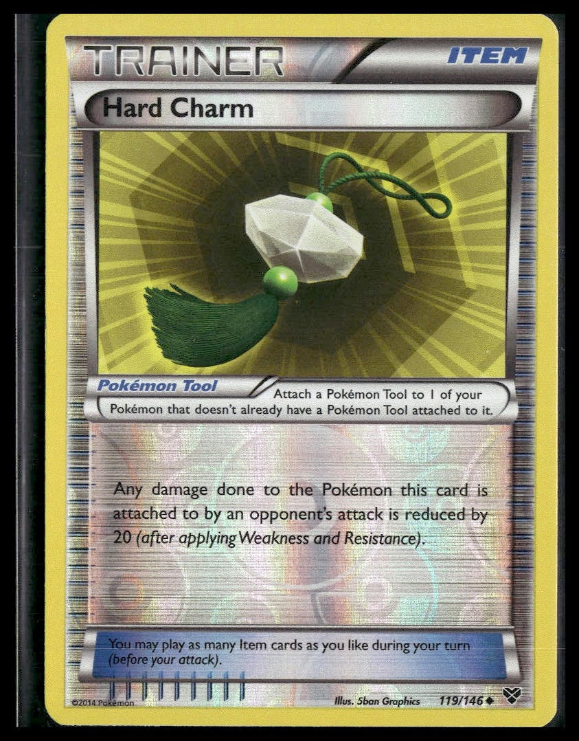 Hard Charm #119/146 Reverse Holo XY Base Set NM