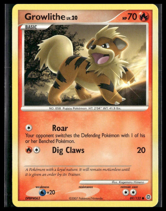 Growlithe #89/132 Secret Wonders LP