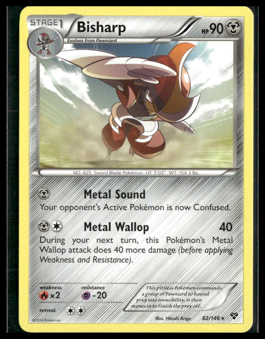 Bisharp #82/146 XY Base Set NM