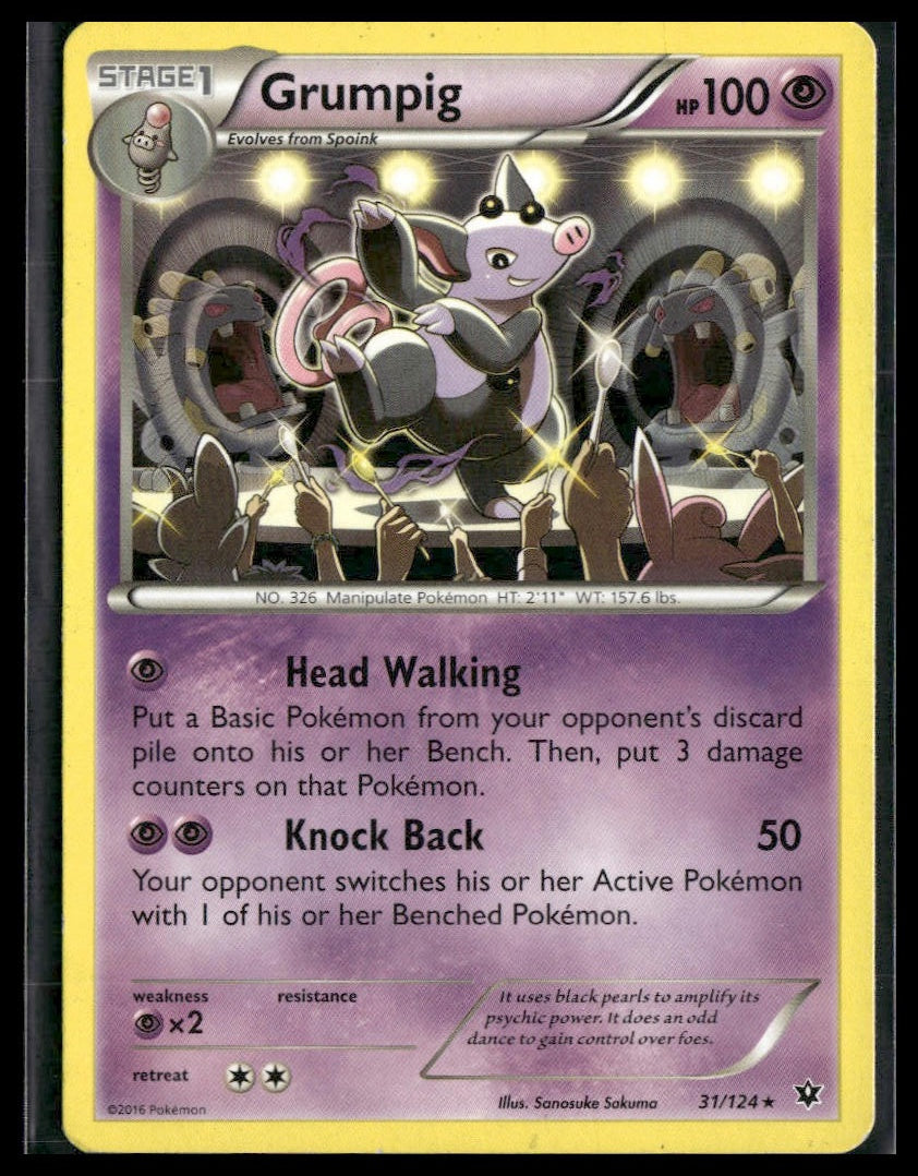 Grumpig #31/124 XY - Fates Collide MP