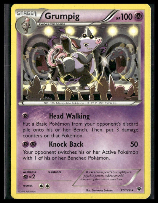 Grumpig #31/124 XY - Fates Collide MP