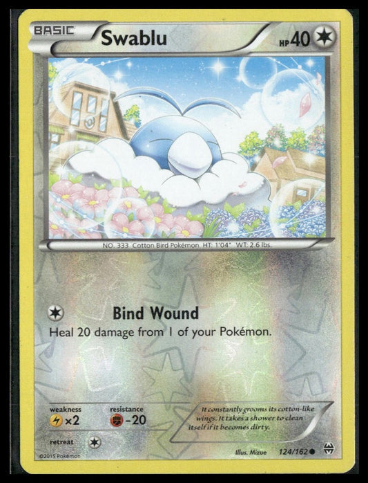 Swablu #124/162 Reverse Holo XY - BREAKthrough MP