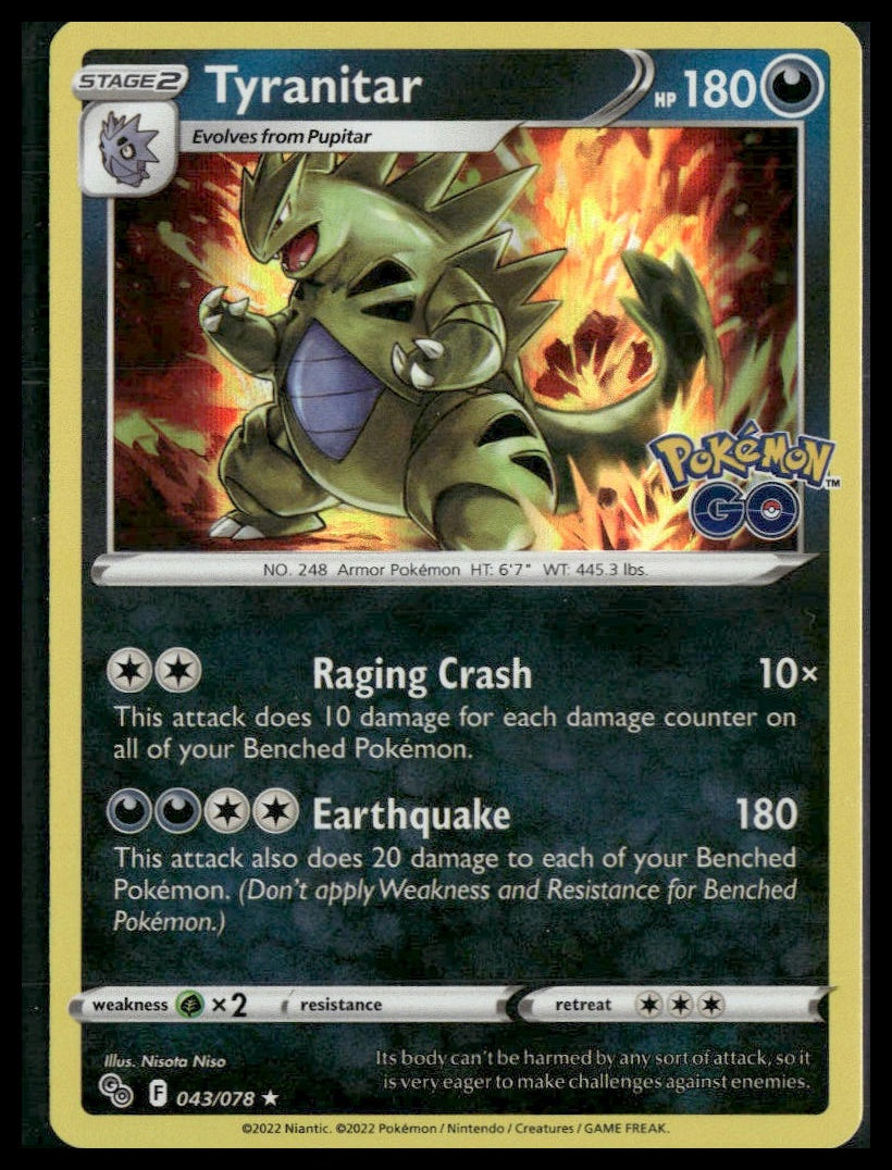 Tyranitar #043/078 Pokemon GO VLP