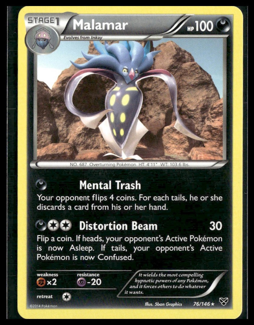 Malamar #76/146 XY Base Set NM