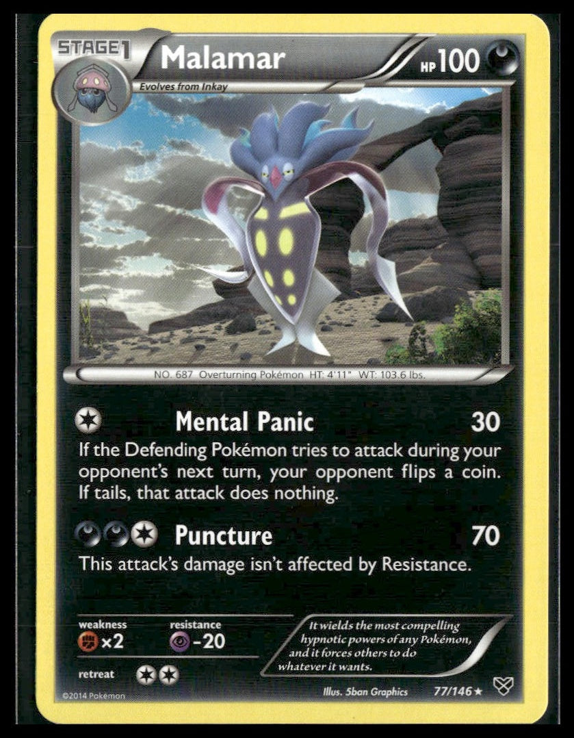 Malamar #77/146 XY Base Set NM