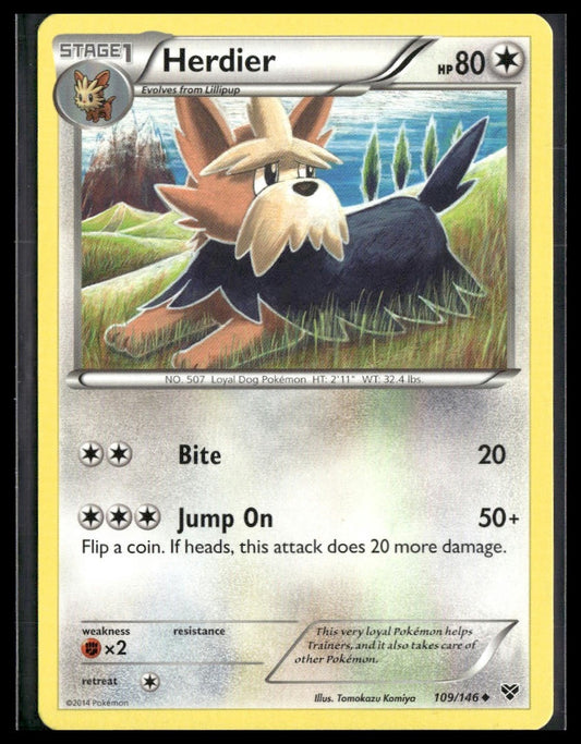 Herdier #109/146 XY Base Set NM