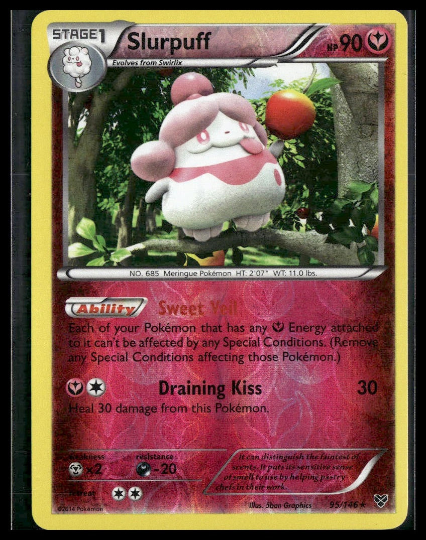 Slurpuff #95/146 Reverse Holo XY Base Set VLP