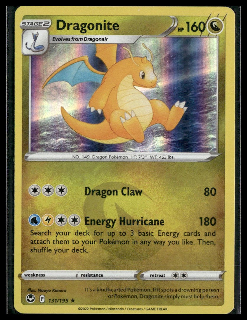Dragonite #131/195 Holo Silver Tempest NM
