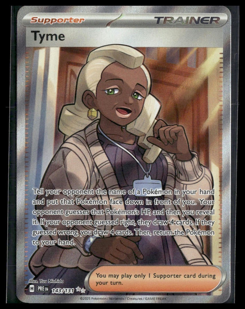 Tyme #143/131 Prismatic Evolutions NM