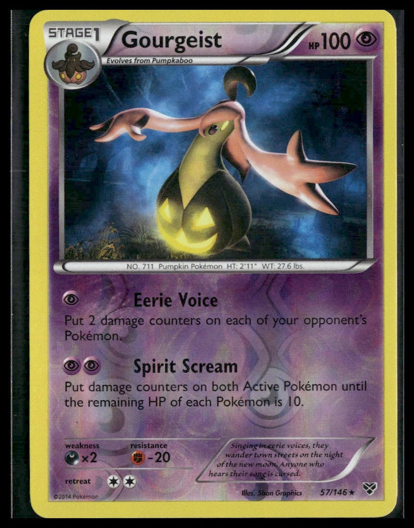 Gourgeist #57/146 Reverse Holo XY Base Set VLP