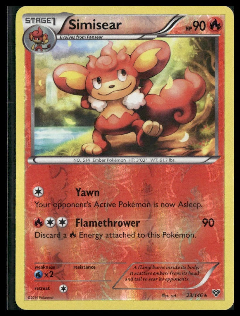 Simisear #23/146 Reverse Holo XY Base Set VLP