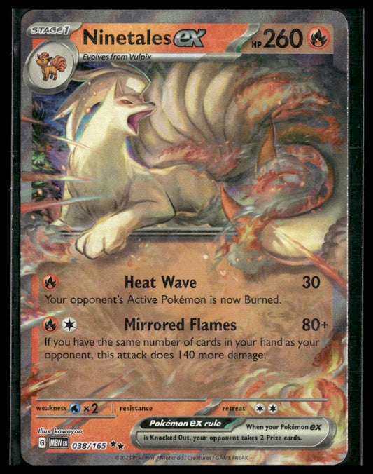 Ninetales ex #038/165 Scarlet & Violet 151 NM
