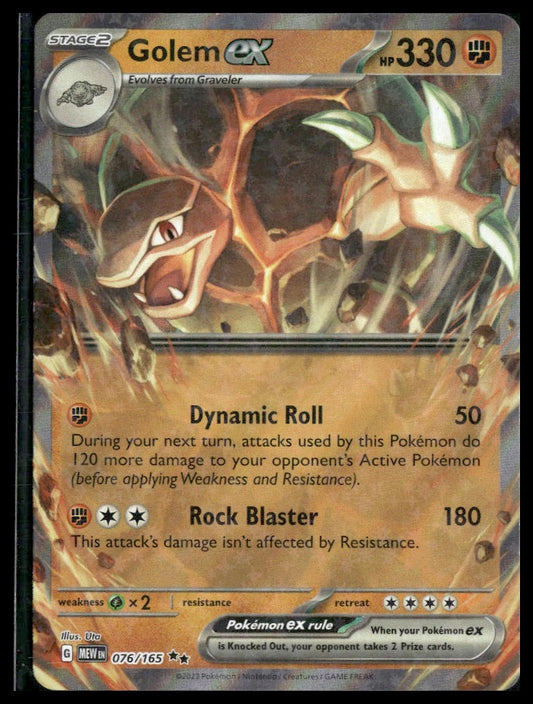 Golem ex #076/165 Scarlet & Violet 151 NM