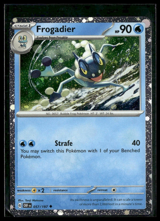 Frogadier #057/197 Cosmos Holo Obsidian Flames NM