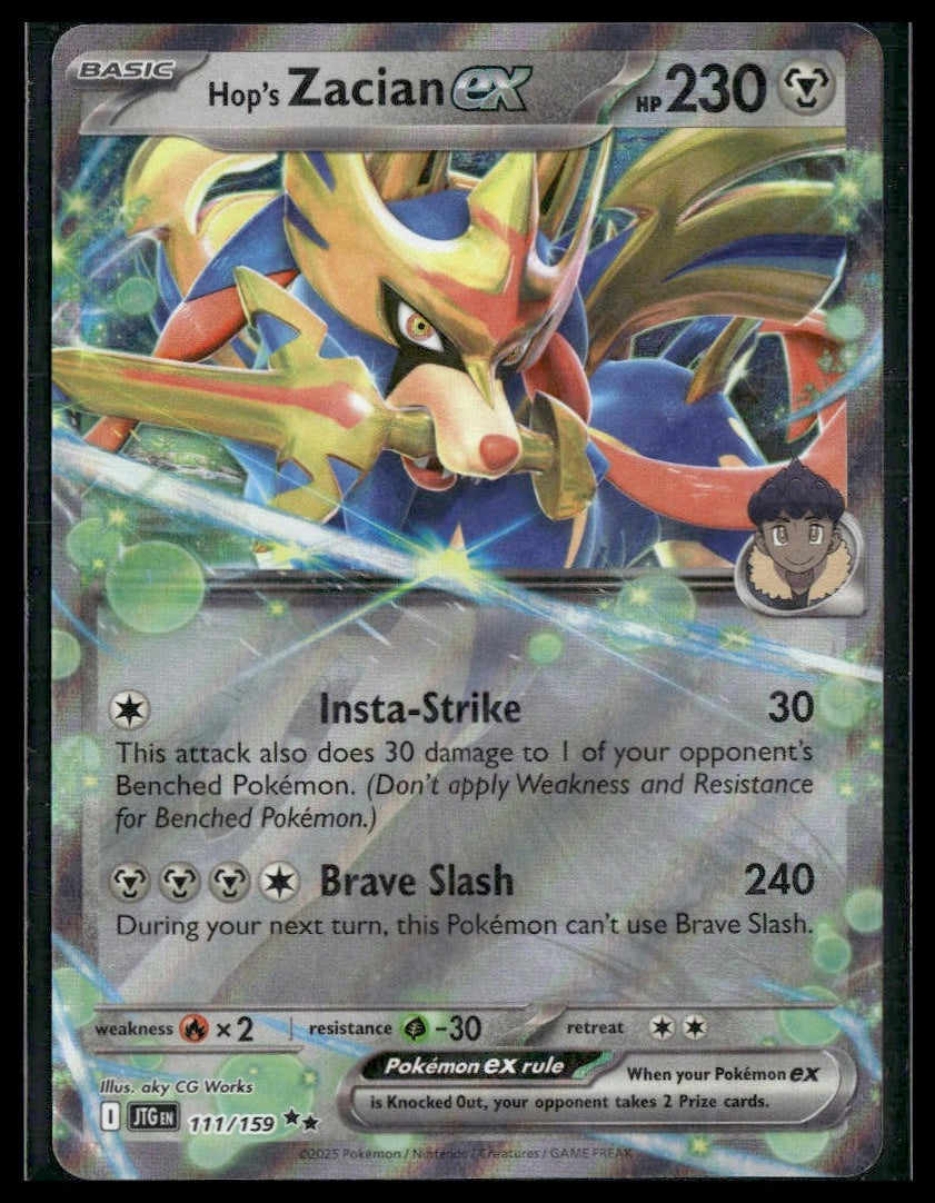 Hop's Zacian ex #111/159 Journey Together NM