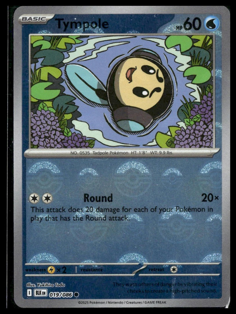 Tympole (Poke Ball) #019/086 Black Bolt NM