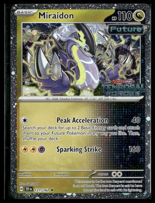 Miraidon #121/162 Cosmos Holo STAMP Temporal Forces Promo NM