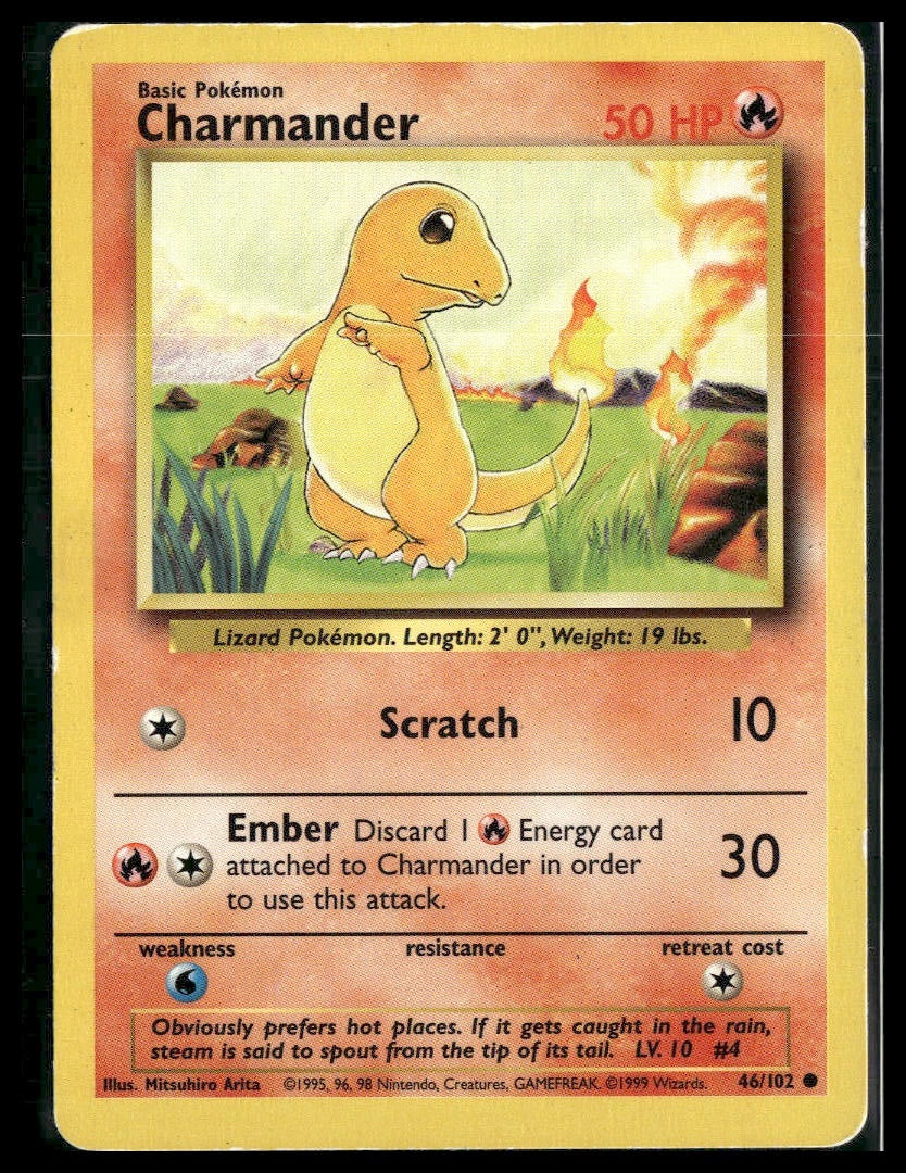 Charmander #046/102 Base Set MP