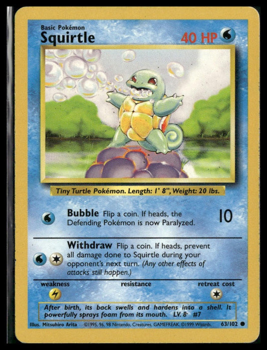 Squirtle #063/102 Base Set MP