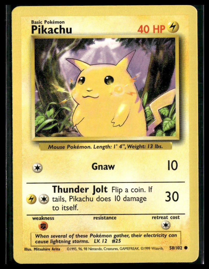 Pikachu #058/102 Base Set VLP
