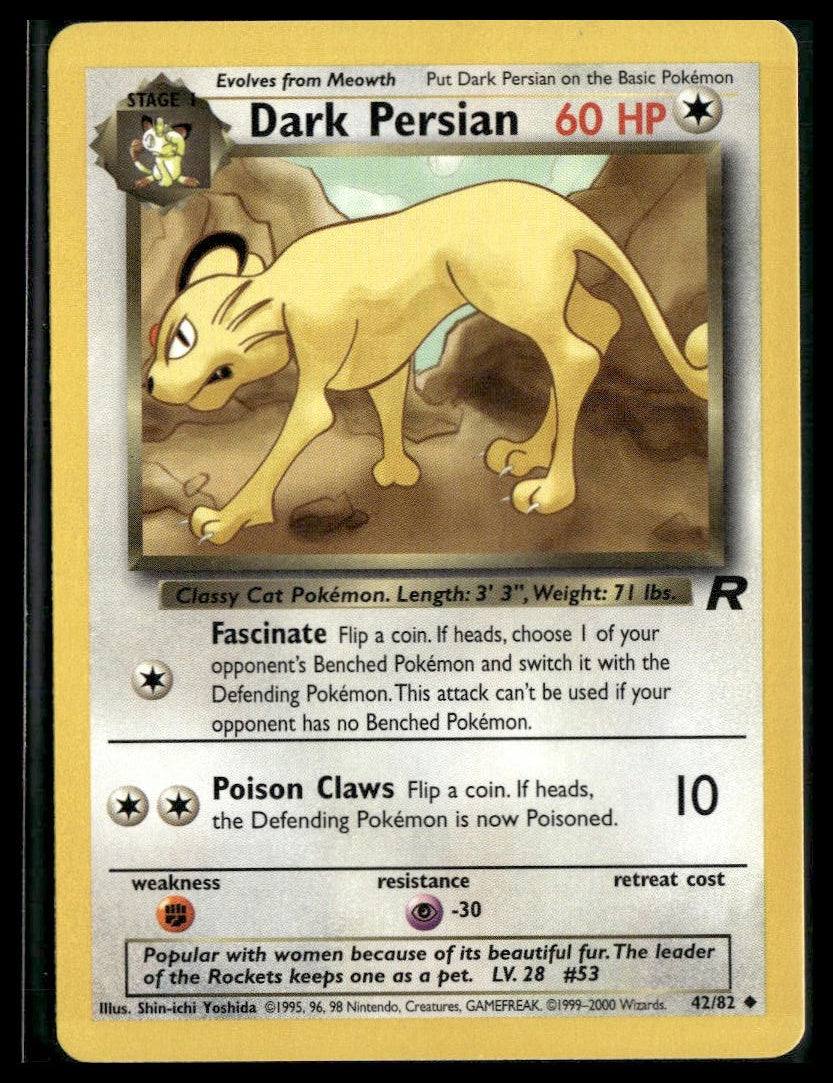 Dark Persian #42/82 Team Rocket VLP