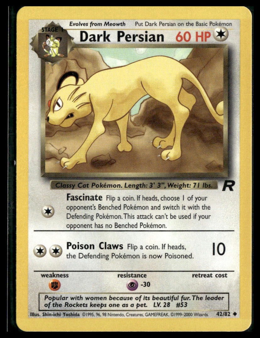 Dark Persian #42/82 Team Rocket VLP