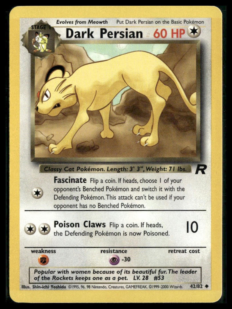 Dark Persian #42/82 Team Rocket VLP