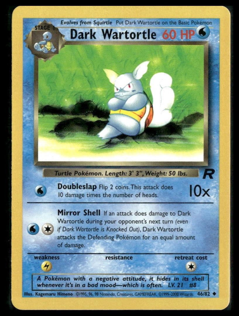 Dark Wartortle #46/82 Team Rocket VLP