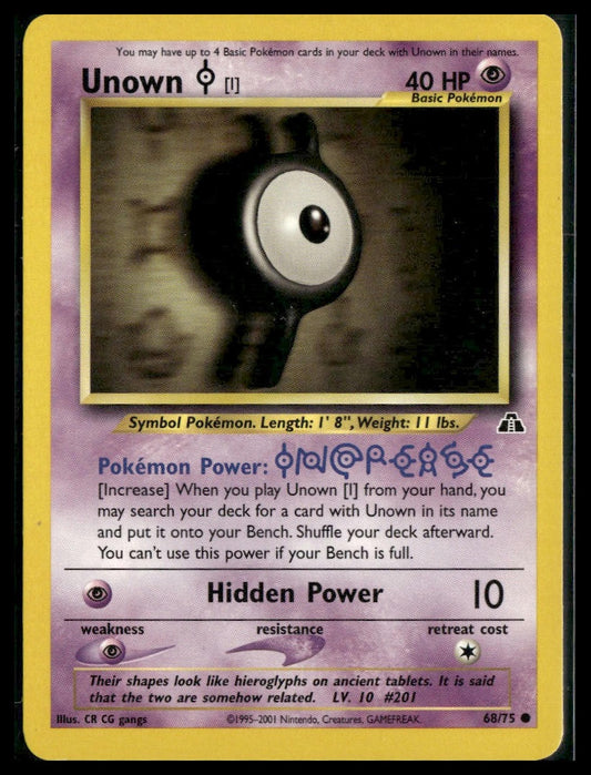 Unown [I] #68/75 Neo Discovery LP