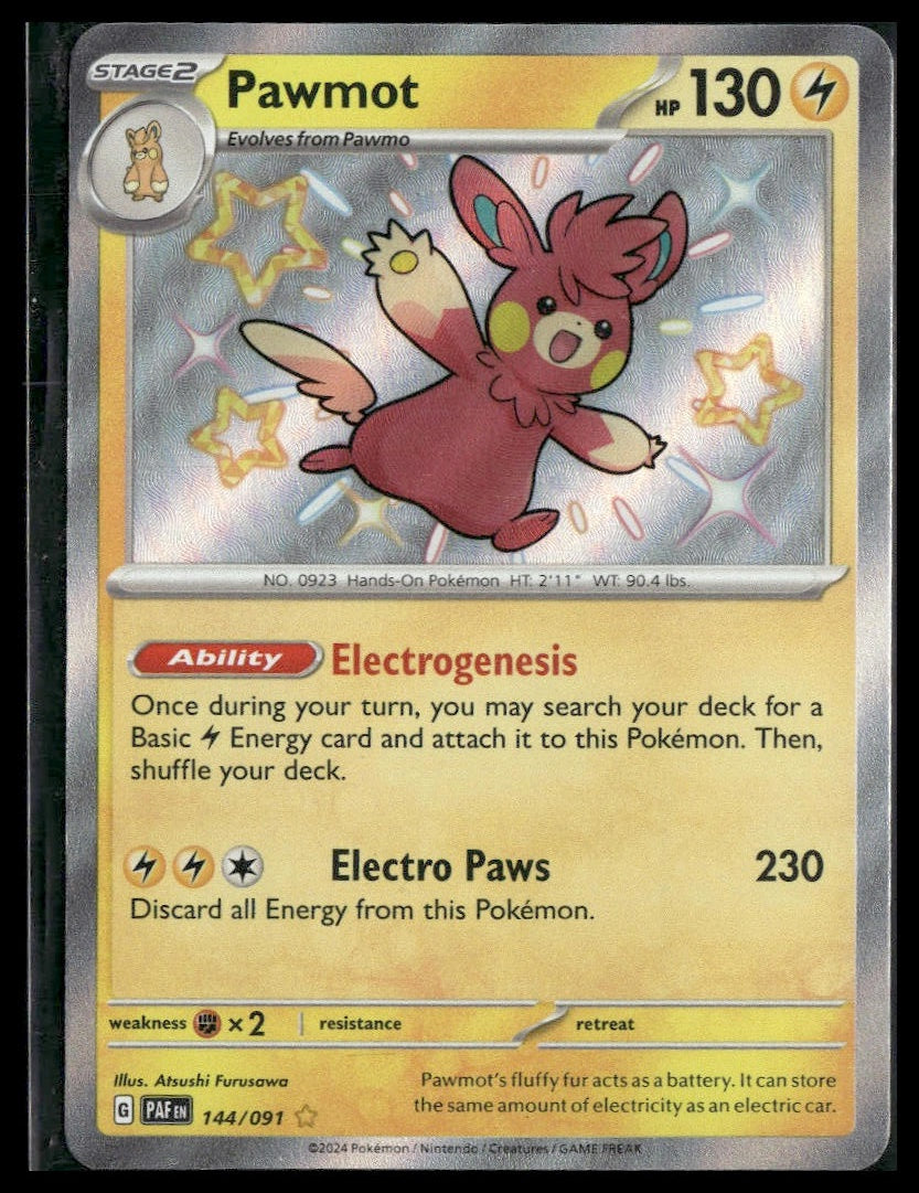 Pawmot #144/091 Paldean Fates NM
