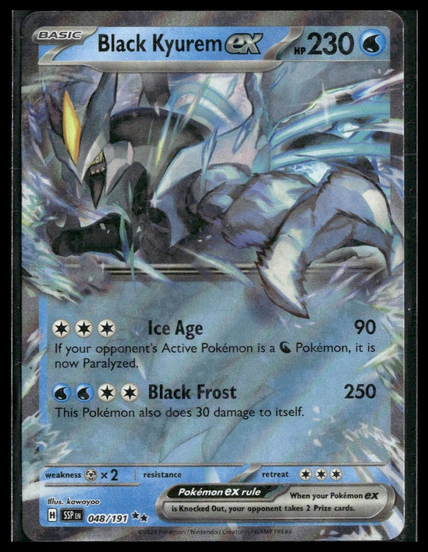 Black Kyurem ex #048/191 Surging Sparks NM