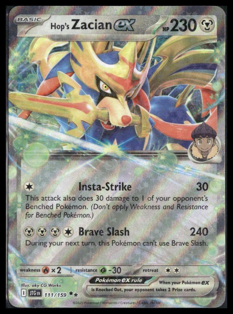 Hop's Zacian ex #111/159 Journey Together NM