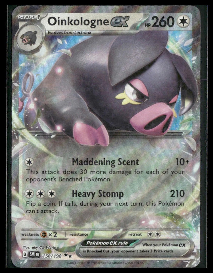 Oinkologne ex #158/198 Scarlet & Violet Base Set NM