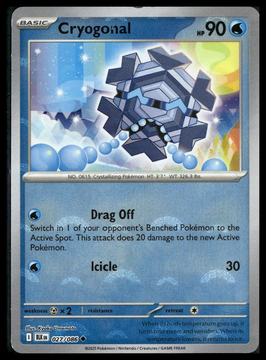 Cryogonal (Poke Ball) #027/086 Black Bolt VLP